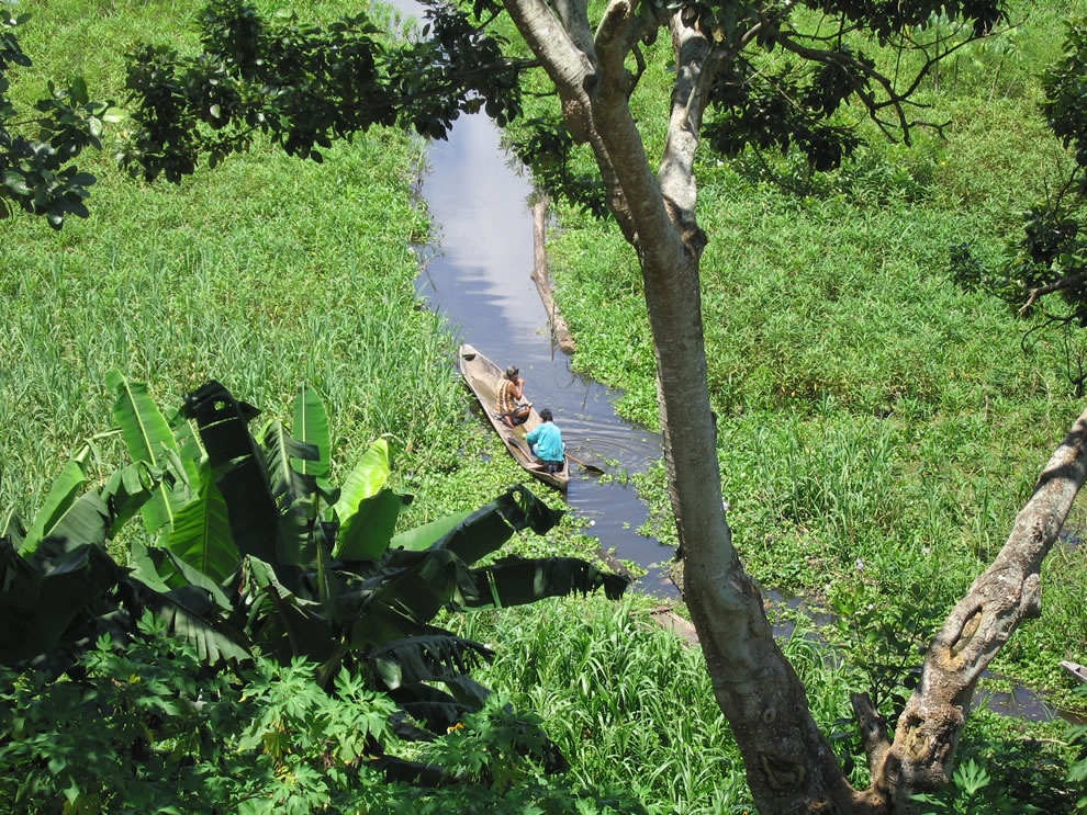 boating along Amazon